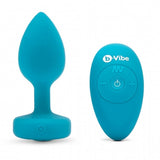 Plug Anal B-Vibe Aquamarine Bleu Taille S/M