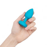 Plug Anal B-Vibe Aquamarine Bleu Taille S/M
