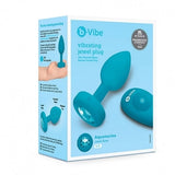 Plug Anal B-Vibe Aquamarine Bleu Taille S/M