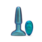 Plug Anal B-Vibe Rimming 2 Remote Control Space Green Bleu
