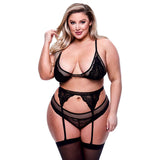 Unterwäsche-Set Baci Lingerie Schwarz 3 Stücke