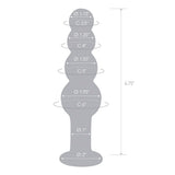 Dildo Glas Beaded 
