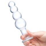Dildo Glas Beaded 