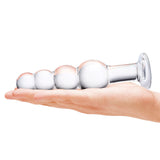 Dildo Glas Beaded 