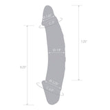 Double Penetration Stroker Masturbator mit doppelter Öffnung (Anus und Schamlippenform) Glas Girthy