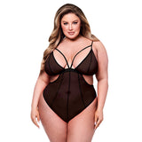 Body Baci Lingerie Crotchless Schwarz