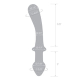 Double Penetration Stroker Masturbator mit doppelter Öffnung (Anus und Schamlippenform) Glas Classic Curved