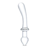 Double Penetration Stroker Masturbator mit doppelter Öffnung (Anus und Schamlippenform) Glas Classic Curved