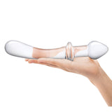 Double Penetration Stroker Masturbator mit doppelter Öffnung (Anus und Schamlippenform) Glas Classic Curved