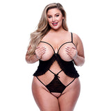 Body Baci Lingerie Peek-a-boo  Schwarz