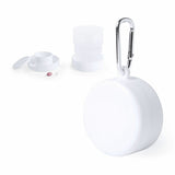 Verre Pliable avec Boîte à Pilules 146006 Blanc (220 ml) (100 Unités)