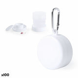Bicchiere Pieghevole con Portapastiglie 146006 Bianco (220 ml) (100 Unità)