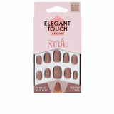 Faux Ongles Elegant Touch Polished Colour Ovale Mink Nude (24 uds)