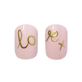 Faux ongles Elegant Touch Luxe Looks Love letters (24 pcs)