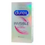 Préservatifs Invisibles Extra Lubrifiés Durex 5052197049169 24 Unités (12 uds)