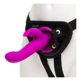 Vibromasseur Lapin Happy Rabbit Strap-On Harness Set Purple 12,7 cm