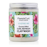 Crème Anti-chute de Cheveux Flora & Curl Soothe Me Menthe Coco Argile Rafraîchissant 260 g