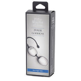 Boules d'Orgasme Fifty Shades of Grey  Inner Goddess Noir/Argenté Silicone/ABS