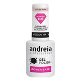 Vernis à Ongles Semi-permanent Gel Polish Power Base Andreia Professional Gel Rose 105 ml (10,5 ml)