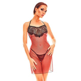 Babydoll Anaïs Schwarz/Rot (S/M)