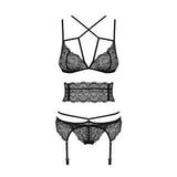 Ensemble de Lingerie en Dentelle Obsessive Frivolla (4 pcs)