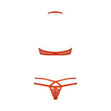 Ensemble de Lingerie Obsessive 838-SET-3 Rouge Taille S/M (2 pcs)
