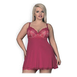 Nuisette & String Rosalyne Obsessive Rouge