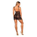 Set di Lingerie Obsessive Firella Nero (2 pcs)