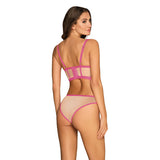 Ensemble de Lingerie Obsessive Nudelia  Rose