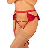 Strumpfband Obsessive  Rubinesa Rot