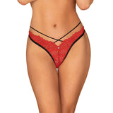 String à Dentelle Obsessive Mettia  Rouge