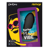 Plug anal vibrant connecté Remoji Noir Lelo 3668 Noir Noir/Bleu (8,5 cm)