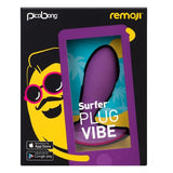 Plug anal vibrant connecté Remoji Violet Lelo 3692 (8,5 cm)