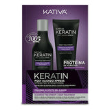 Ensemble de coiffure lissage Brésilien Kativa Keratin (2 pcs) (250 ml + 200 ml)