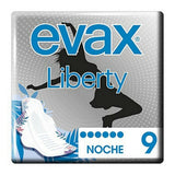Compresses avec Ailes pour la Nuit Liberty Evax (9 uds)