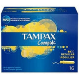 Tampons Réguliers COMPAK Tampax 16 Unités