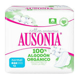 Compresses Normales avec Ailes Organic Ausonia (12 uds)