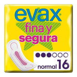 Compresses Normales sans Ailes Evax (16 uds)