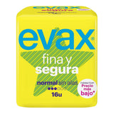 Compresses Normales sans Ailes Evax (16 uds)