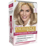 Teinture permanente Excellence L'Oreal Make Up Blond Clair Cendré N 9,1