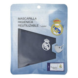 Mascherina Igienica in Stoffa Riutilizzabile Real Madrid C.F. Per bambini Azzurro