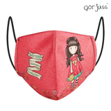 Masque en tissu hygiénique réutilisable Gorjuss Enfant Rouge