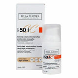 Crème anti-taches CC Cream Bella Aurora Teinte claire Spf 50 (30 ml)