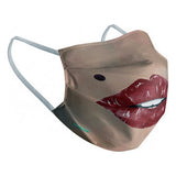 Masque en tissu hygiénique réutilisable Adulte Lèvres