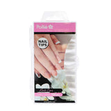 Autocollants pour ongle Eurostil BLANCOS SQUARE Blanc Places (100 uds)