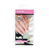 Autocollants pour ongle Eurostil BLANCOS CURVADOS Blanc Courbé (100 uds)