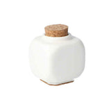 Behälter Eurostil CERAMICO BLANCO aus Keramik Kork Weiß