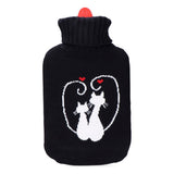 Bolsa de Agua Caliente EDM Negro Negro/Blanco Lana (2 L)