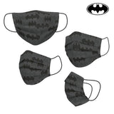 Masque en tissu hygiénique réutilisable Batman Enfant Gris