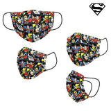 Masque en tissu hygiénique réutilisable DC Comics Enfant Noir